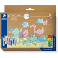 Staedtler - Noris junior - vingerverf - Set met 6 pastel kleuren