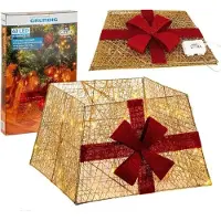 Grundig Kerstboomrok - met Kerstverlichting: 40x LED - Opvouwbaar - 45 x 45 x 27,5 Cm