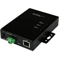 StarTech.com Serveur de périphériques à 2 ports série RS232 vers IP Ethernet - Métallique et montable - serveur de périphérique