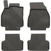 Frogum - Renault Megane II 2002-2008 (niet voor Coupe) - Rubberen automatten No.77 - 4 stuks - TPE - 4 cm Hoge Rand