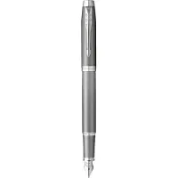 Parker IM Writing Rituals Vulpen | Grijze afwerking met kleurverloop en Verchroomd detail | fijne punt | Blauwe inkt | met Geschenkdoos