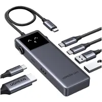 UGREEN Uno 6-in-1 USB-C hub met 10 Gbps USB-C & USB-A datapoorten 4K @60Hz HDMI voor MacBook Pro/Air, iPad Pro, Surface, XPS, Thinkpad en meer.