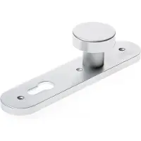 Nemef 3253 FP Beslag kortschild afgerond | Knop | los schild | F1 aluminium | PC72 - 9325307720