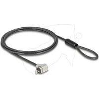 Navilock Laptop Security Cable with Key Lock for standard Kensington slot - short locking head