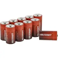 Voltcraft Industriële LR14 Baby (C) alkaline-mangaan batterij, 8000 mAh, 1,5 V, 10 stuks.