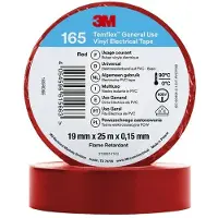 3M Isolatie Tape - 19mm breed - 0,152mm dik - 20 meter - Rood