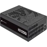 Corsair HX1200i - ATX12V 3.1 - 80 PLUS Platinum Cybenetics - 1200 Watt - Modulair - 100-240V - Actieve PFC - Zero RPM Mode - 140mm FDB Fan - Ultra-Low Noise - iCUE - zwart