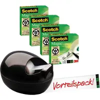 3M Plakbandhouder Magic C36B Zwart 19 mm (B) x 7,5 m (L)