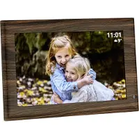 TFA-Dostmann FRAMEO App Digitale WiFi-fotolijst 25.7 cm 10.1 inch 1280 x 800 Pixel 32 GB Hout (donker), Zwart