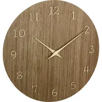 TFA-Dostmann 60.3072.23 Wandklok Kwarts 29.8 cm x 4.1 cm x 29.8 cm Hout (donker)