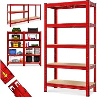 Monzana Stellingkast Rood 180x90x40cm tot 875kg