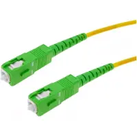 Techly ILWL D9-MA-050TY InfiniBand en Glasvezelkabel 5 m SC SC/APC Geel