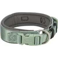 Trixie HALSBAND HOND PREMIUM EXTRA BREED SALIE / GRAFIET GRIJS 27-35X2.5 CM