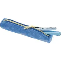 Herlitz Bright Animals, Zachte etui, Polyurethaan (PU), Blauw, Monochromatisch, Rits, Adolescenten