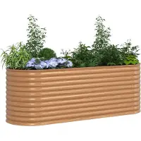 vidaXL Verhoogd bed Bruin 240 x 80 x 81 cm Staal