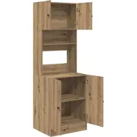 vidaXL Keukenbuffet Artisan Eiken 60 x 50 x 180 cm