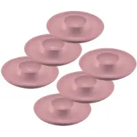 Westmark 6 eierdopjes, rond, stapelbaar, ø 10 cm, hoogwaardige kunststof, Punto, Roze, 206222EP