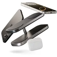 Otterbox Quattro Charger Pro 4 draadloze lader 4× Qi2 15 W MagSafe 4 apparaten tegelijk Zwart