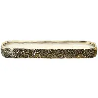 Home Deco Factory Geurkaars - goud - L39 cm - 9 branduren - rechthoek - sierkaars