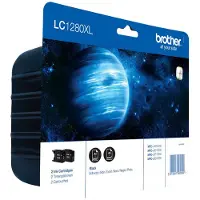 Brother Ink Cartridge LC-1280XLBK Twin Pack