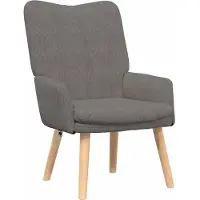vidaXL Fauteuil Lichtgrijs 63 x 67 x 94 cm Stof