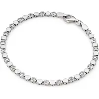 Glow 104.0984.19 Unisex Armband Fantasie 19 cm Zilver