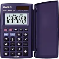 Casio Zakrekenmachine 8 -cijferige display Marineblauw HS-8VERA