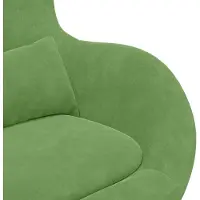 vidaXL Eivormige stoel Lichtgroen 63 x 73 x 90 cm Fluweel