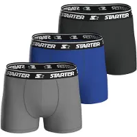 Starter Boxershorts ' Basic ' blauw / grijs / antraciet