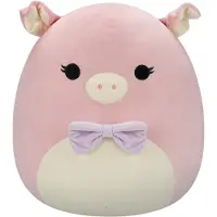 Squishmallows - Hettie - Pink Pig W/Purple Bow Tie 50cm pluche