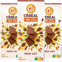CEREAL 3x Chocoladetablet Melk 80 Gr