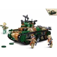 Sluban Army WWII Type 97 Medium Tank – Leger speelgoed – bouwset met 610 bouwstenen – M38‑B1107 – vanaf 8 jaar