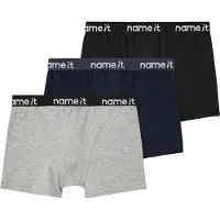 Name it Onderbroek nachtblauw / grijs gemêleerd / zwart / wit