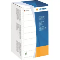 Herma Computeretiketten doorlopend, 147,32 x 48,4 mm, 1-baans, wit, met perforatie, pe
