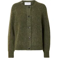 Selected Gebreid vest 'SLFLulu' groen