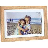 TFA-Dostmann FRAMEO App Digitale WiFi-fotolijst 25.7 cm 10.1 inch 1280 x 800 Pixel 32 GB Bruin, Wit