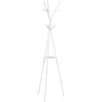 En.casa Kledingrek Edet kapstok met plank 179x48x48 cm wit []