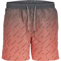 Jack & Jones PANTS STUDIO zwemshort JPSTFIJI koraalrood/grijs male | Maat: XXL