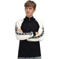 Dale of Norway Geilo, sweater, heren, zwart/wit
