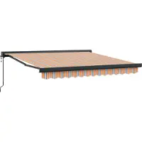 vidaXL Uitschuifbare luifel Meerkleurig 300 x 250 x 165 cm