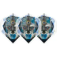 L-Style Champagne Flight EZ L1 Standard Berry van Peer V3 Clear White - Dart Flights