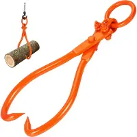 Vevor bosbouwtang 350kg draagvermogen expeditietang max. opening 494mm houttang 504x192x70mm heftang houtgrijper laadtang sleeptang houtpakkingtang voor tractoren vrachtwagens heftrucks