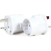Cableexpert AC power adapter, EU Schuko socket to UK plug, 13 A