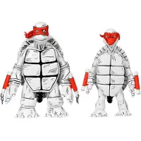 NECA Teenage Mutant Ninja Turtles Mirage Comics Actiefiguren 2 Pack Zwart En Wit Eerste Turtles Actiefiguur 18 Cm