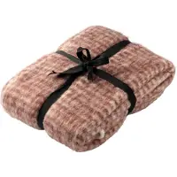 Dutch decor - PHOEBE - plaid 140x180 cm - gemêleerd - Pomegranate - rood