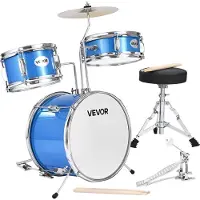 Vevor 3-delige beginnersdrumset met 14" basdrum