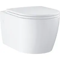 GROHE Start Round Ceramic hangtoilet incl. quickrelease toiletbril alpine wit