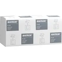 Katrin Papieren zakdoekjes 35311 PLUS Zig-Zag vouwen 2-laags 4.000 tissues, Huishoudelijk papier, Wit