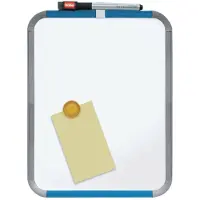 Nobo slimline whiteboard magnetisch gelakt staal 36 x 28 cm zilver