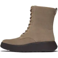 FitFlop F-mode suede lace-up flatform ankle boots